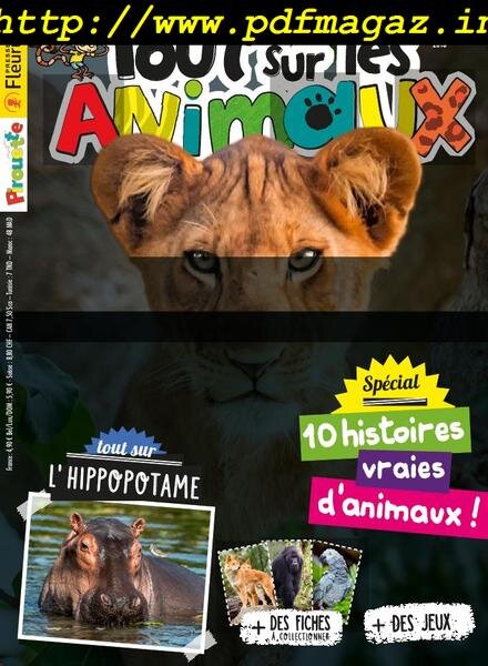 Pirouette Tout sur les Animaux – octobre 2018 Cover