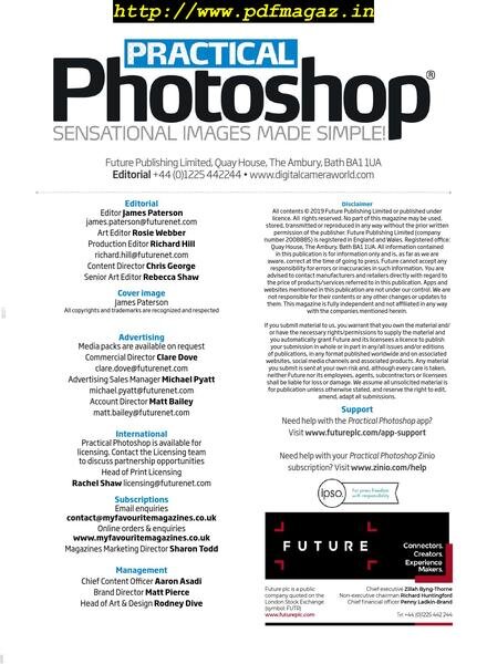 Practical Photoshop – April 2019 Cover