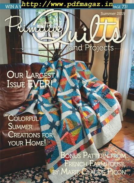 Primitive Quilts and Projects – March 2019 Cover