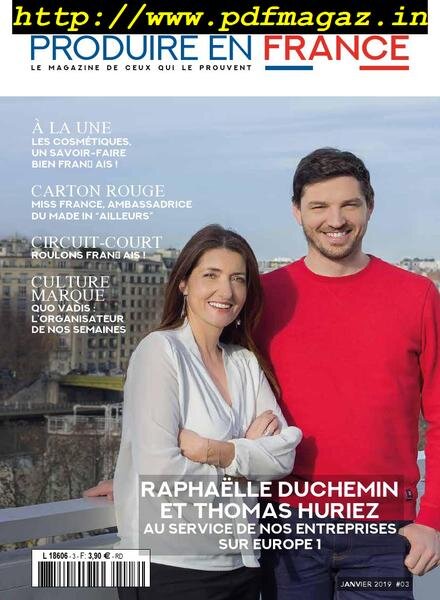 Produire en France – janvier 2019 Cover