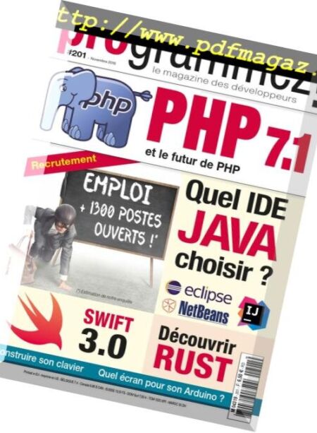 Programmez! – novembre 2016 Cover