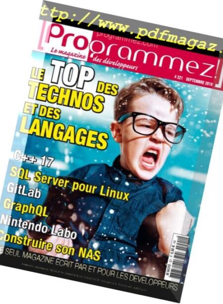 Programmez! – septembre 2018 Cover