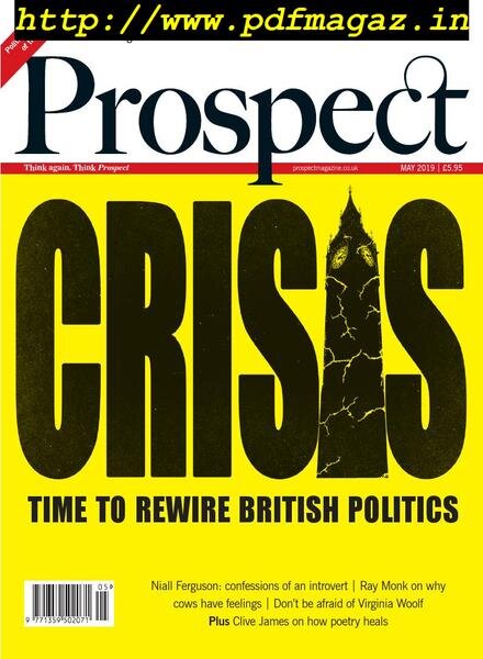 Prospect Magazine – May 2019 Cover