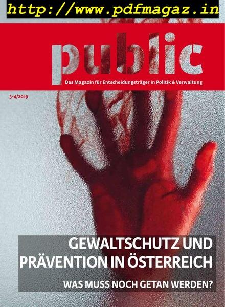 Public Austria – Nr 3-4, 2019 Cover