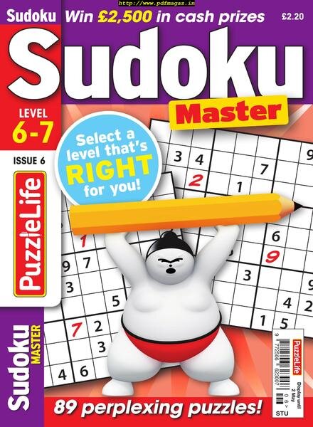 PuzzleLife Sudoku Master – Issue 6 – April 2019 Cover