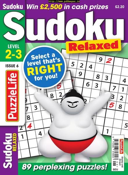 PuzzleLife Sudoku Relaxed – 28 March 2019 Cover
