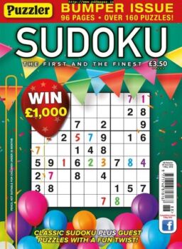 Puzzler Sudoku – Issue 188 – April 2019