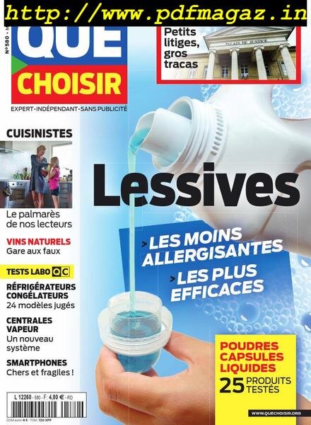 Que Choisir – Mai 2019 Cover
