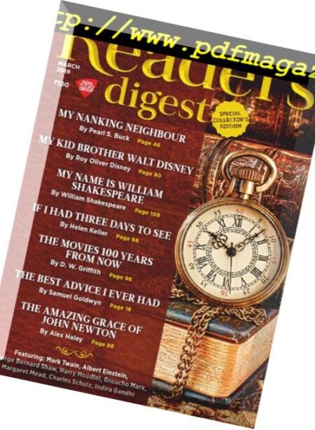 Reader’s Digest India – March 2019 Cover