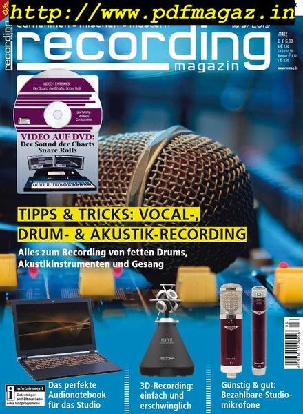 Recording Magazin – April-Mai 2019 Cover