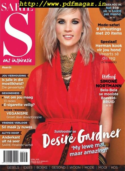 Sarie – April 2019 Cover