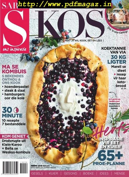 Sarie Kos – April 2019 Cover