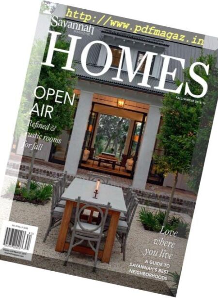 Savannah Homes – Fall-Winter 2018-2019 Cover