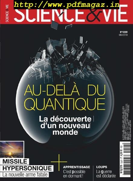 Science & Vie – mai 2019 Cover