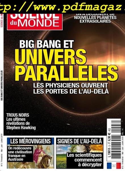 Science du Monde – mai 2019 Cover