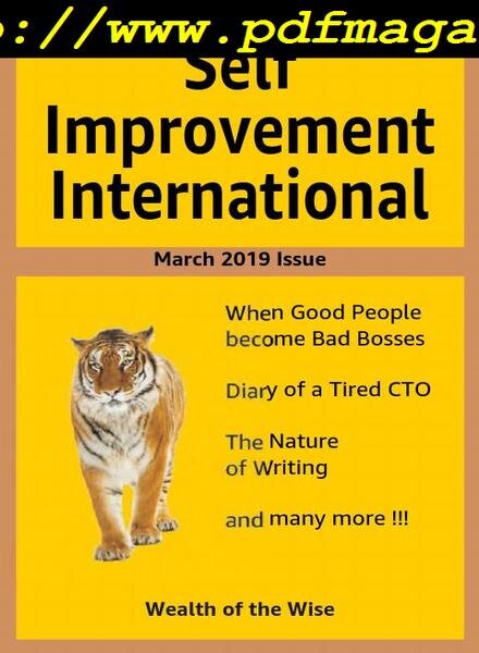 Self Improvement International – March 2019 Cover