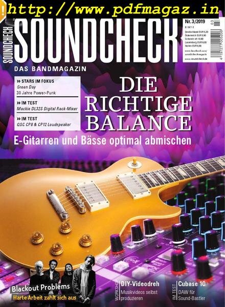 Soundcheck – Marz 2019 Cover