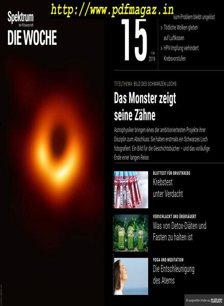 Spektrum Die Woche – 12 April 2019 Cover