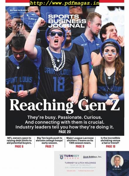 SportsBusiness Journal – 01 April 2019 Cover