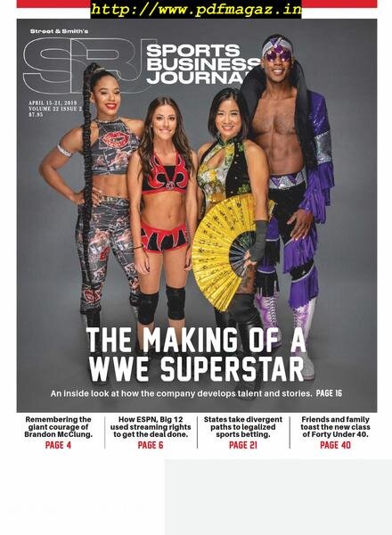 SportsBusiness Journal – 15 April 2019 Cover