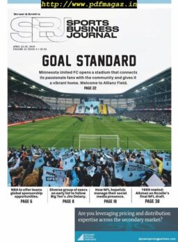 SportsBusiness Journal – 22 April 2019