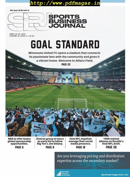 SportsBusiness Journal – 22 April 2019 Cover
