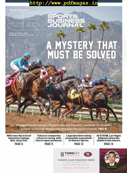 SportsBusiness Journal – 29 April 2019 Cover