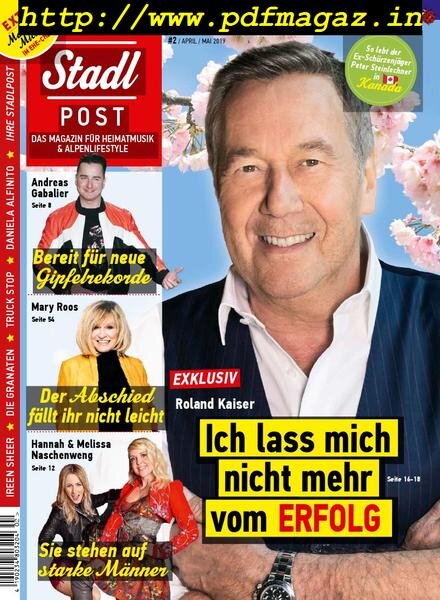 Stadlpost – April-Mai 2019 Cover