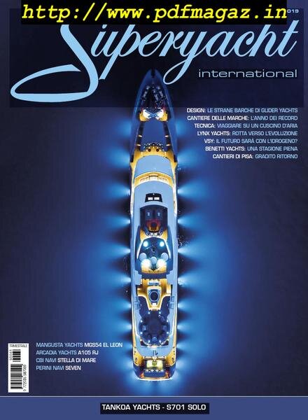 Superyacht International Edizione Italiana – Primavera 2019 Cover