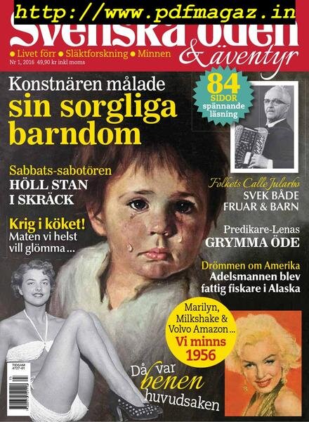 Svenska Oden & aventyr – februari 2016 Cover