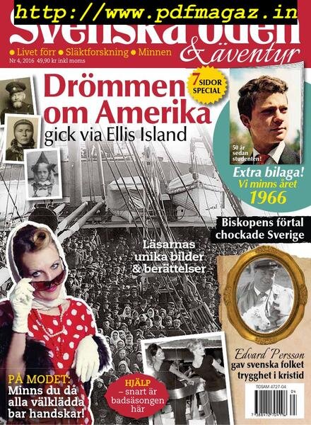 Svenska Oden & aventyr – maj 2016 Cover