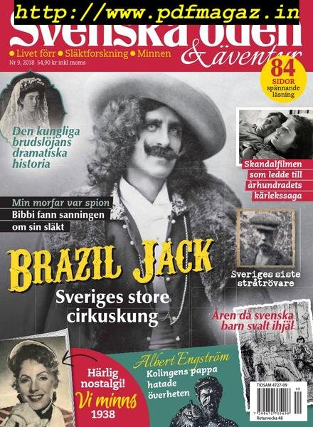 Svenska Oden & aventyr – oktober 2018 Cover