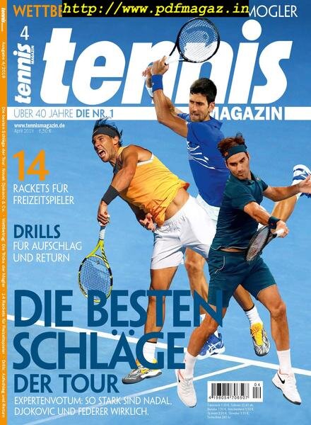 Tennis Magazin – April 2019 Cover