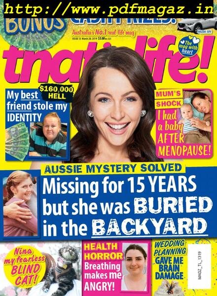 That’s Life – March 20, 2019 Cover
