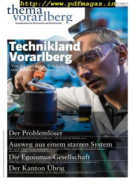 Thema Vorarlberg – Mai 2019 Cover