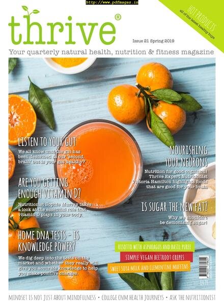Thrive Magazine – Issue 21 – Spring 2019 Cover