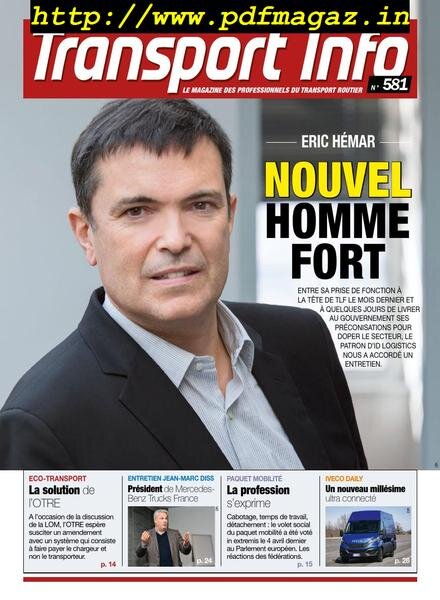 Transport Info – 19 avril 2019 Cover