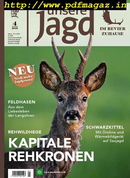 Unsere Jagd – Marz 2019 Cover