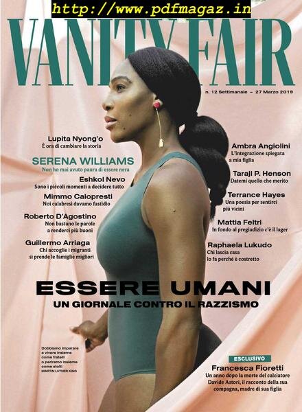 Vanity Fair Italia – 27 marzo 2019 Cover