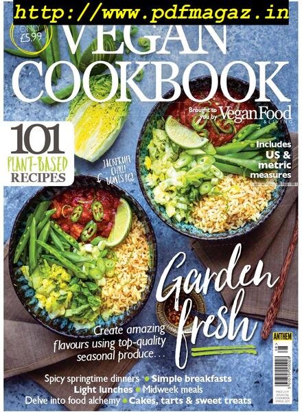 Vegan Food & Living Cookbook – Spring 2019 Cover