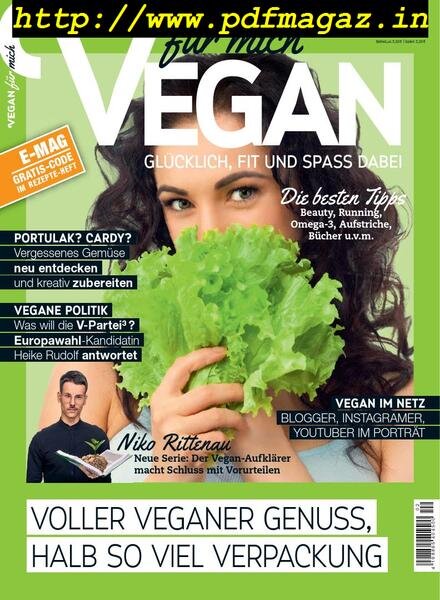 VEGAN fur mich – Marz 2019 Cover