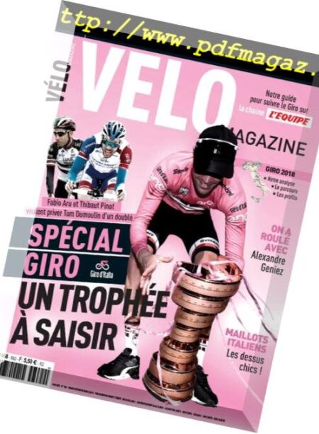 Velo Magazine – mai 2018 Cover