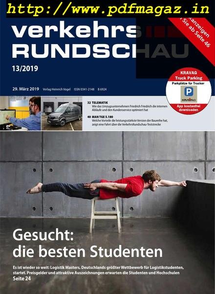 VerkehrsRundschau – 26 Marz 2019 Cover