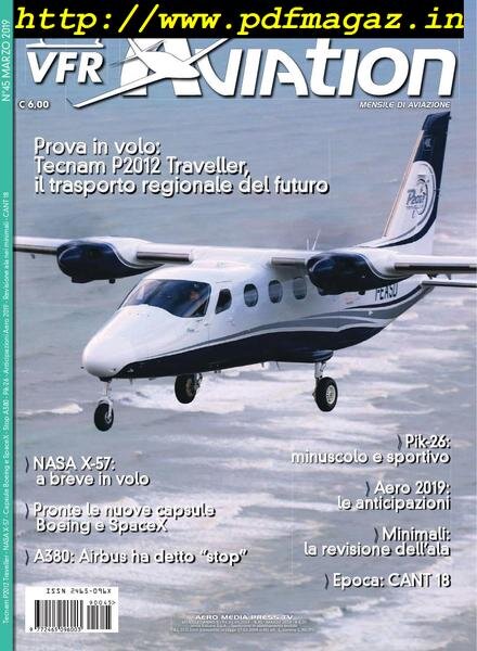 VFR Aviation – Marzo 2019 Cover