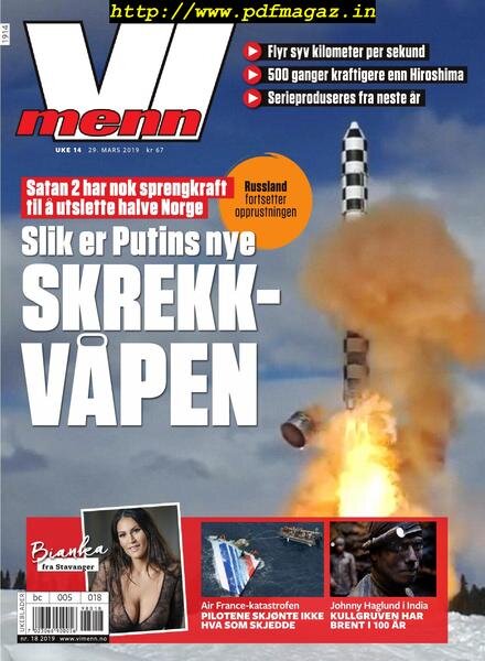 Vi Menn – 29 mars 2019 Cover