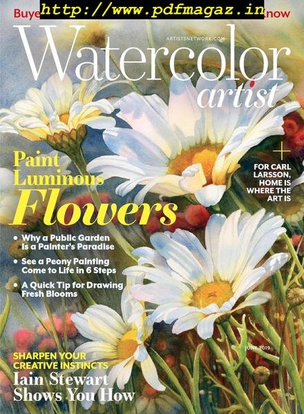 Watercolor Artist – June 2019 Cover