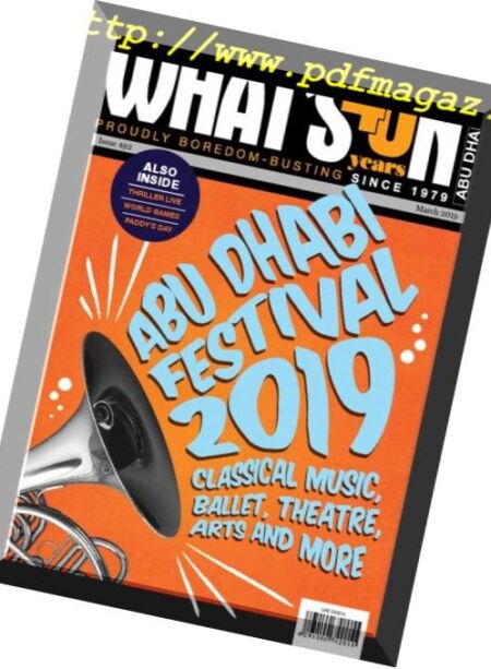 What’s On Abu Dhabi – March 2019 Cover