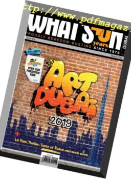 What’s On Dubai – March 2019