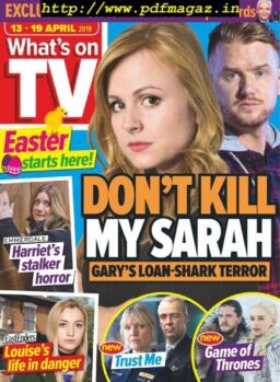 What’s on TV – 13 April 2019