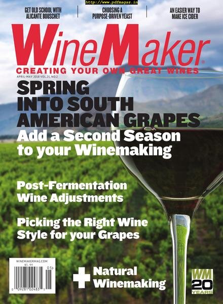 WineMaker – April-May 2018 Cover